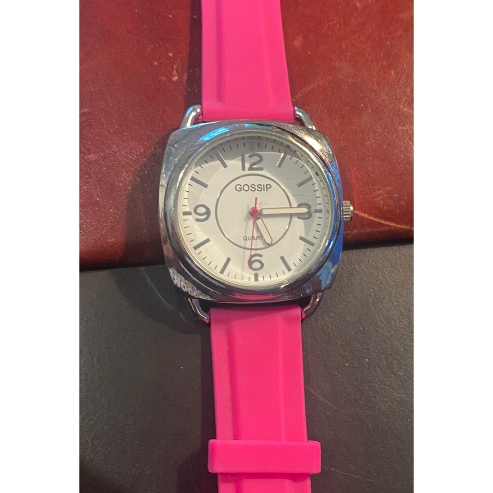Women's 40mm Silvere Tone Gossip Watch, Resin Band
